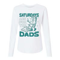 Saturdays Are For The Dads Mow Womens Cotton Relaxed Long Sleeve T-Shirt