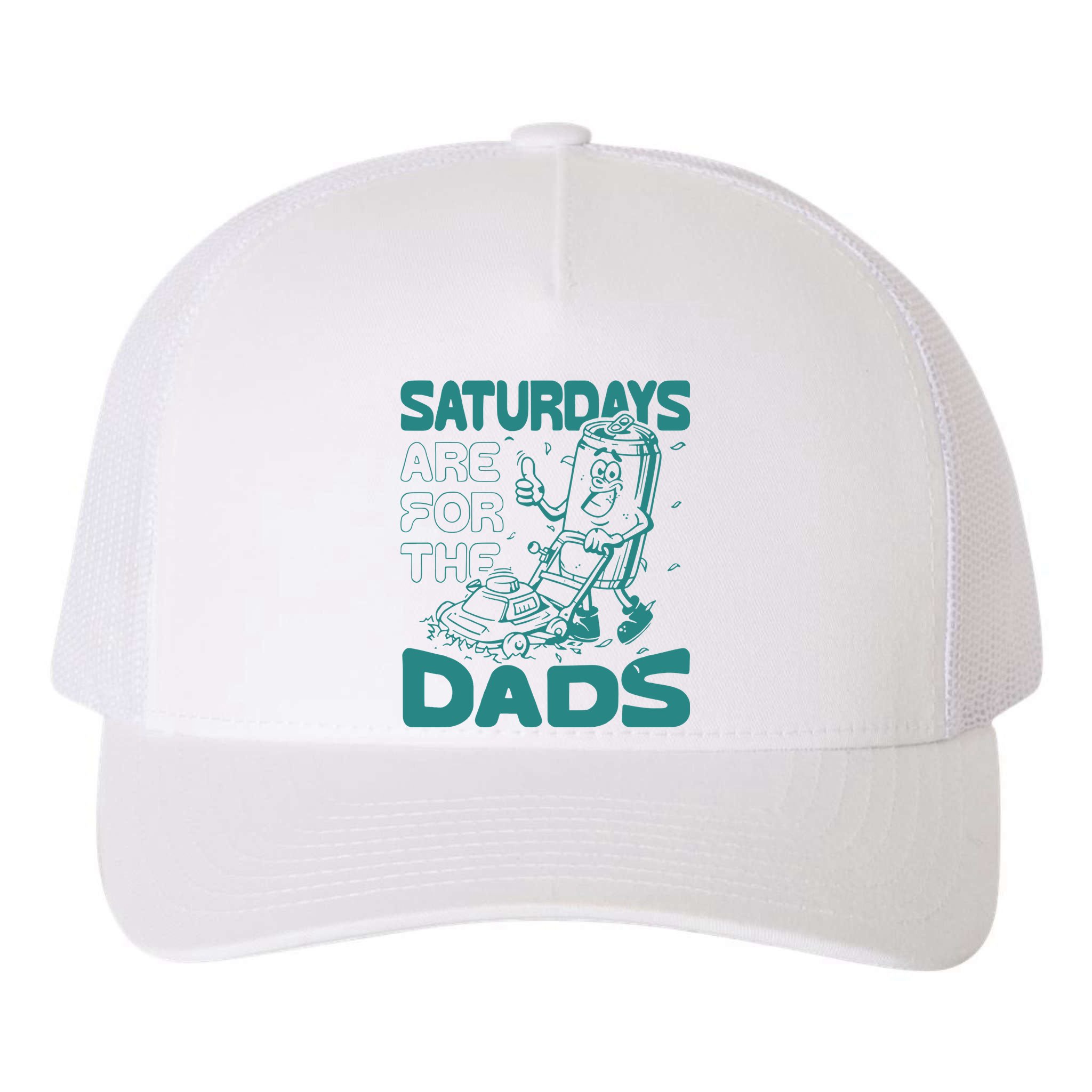 Saturdays Are For The Dads Mow Yupoong Adult 5-Panel Trucker Hat