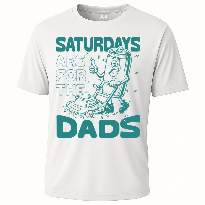Saturdays Are For The Dads Mow Cooling Performance Crew T-Shirt