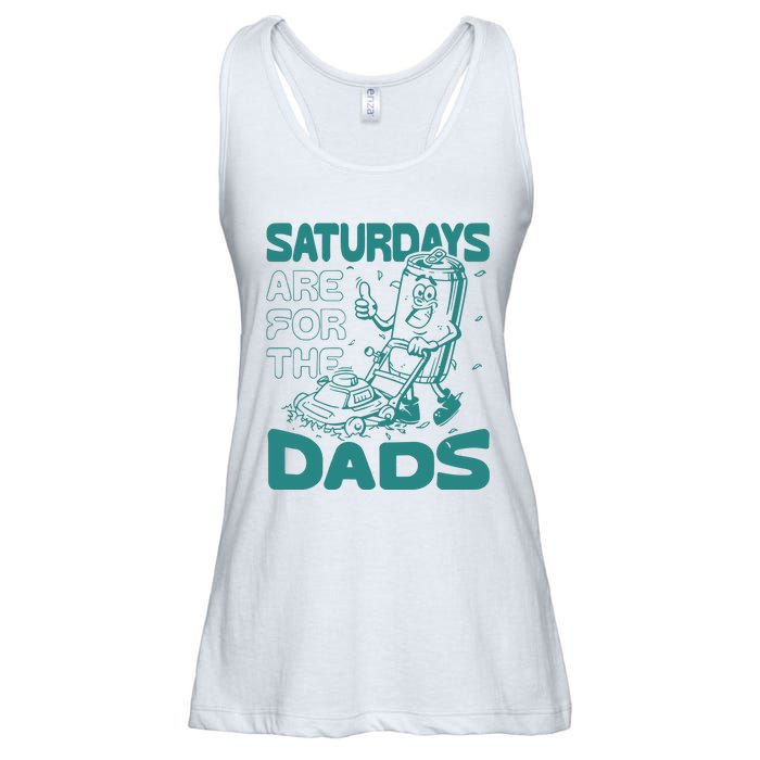 Saturdays Are For The Dads Mow Ladies Essential Flowy Tank