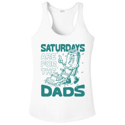 Saturdays Are For The Dads Mow Ladies PosiCharge Competitor Racerback Tank