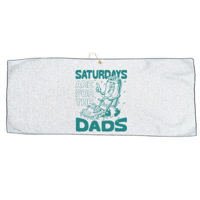 Saturdays Are For The Dads Mow Large Microfiber Waffle Golf Towel