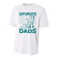 Saturdays Are For The Dads Mow Youth Performance Sprint T-Shirt