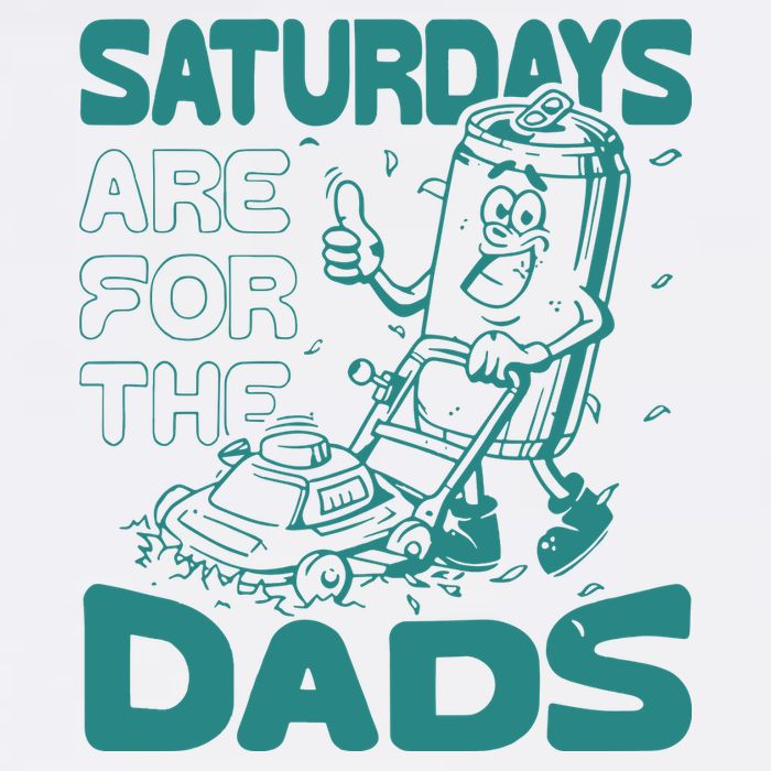 Saturdays Are For The Dads Mow Cropped Pullover Crew