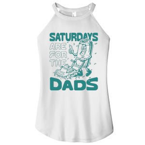 Saturdays Are For The Dads Mow Women's Perfect Tri Rocker Tank