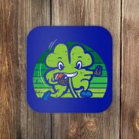 Shamrock American Football St Patricks Day Gift Coaster