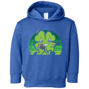 Shamrock American Football St Patricks Day Gift Toddler Hoodie