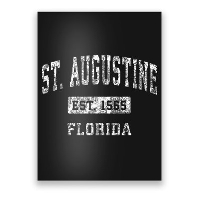 St. Augustine Florida Fl Vintage Established Poster