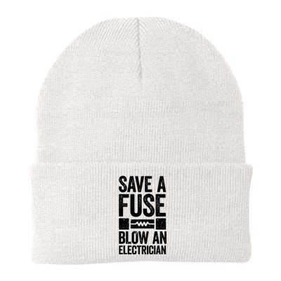 Save A Fuse Blow An Electrician Electrician Knit Cap Winter Beanie