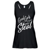 Softball Art For Women Good Girl Steal Baseball Pitcher Ladies Essential Flowy Tank