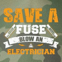 Save A Fuse Blow An Electrician T Legacy Tie Dye Trucker Hat