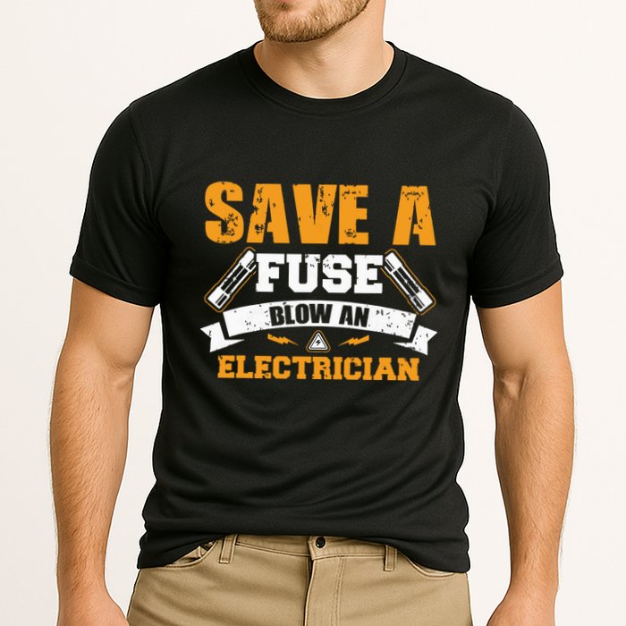 Save A Fuse Blow An Electrician T Performance Shirt