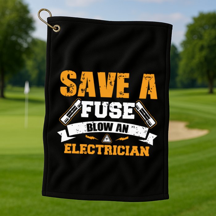 Save A Fuse Blow An Electrician T Golf Towel