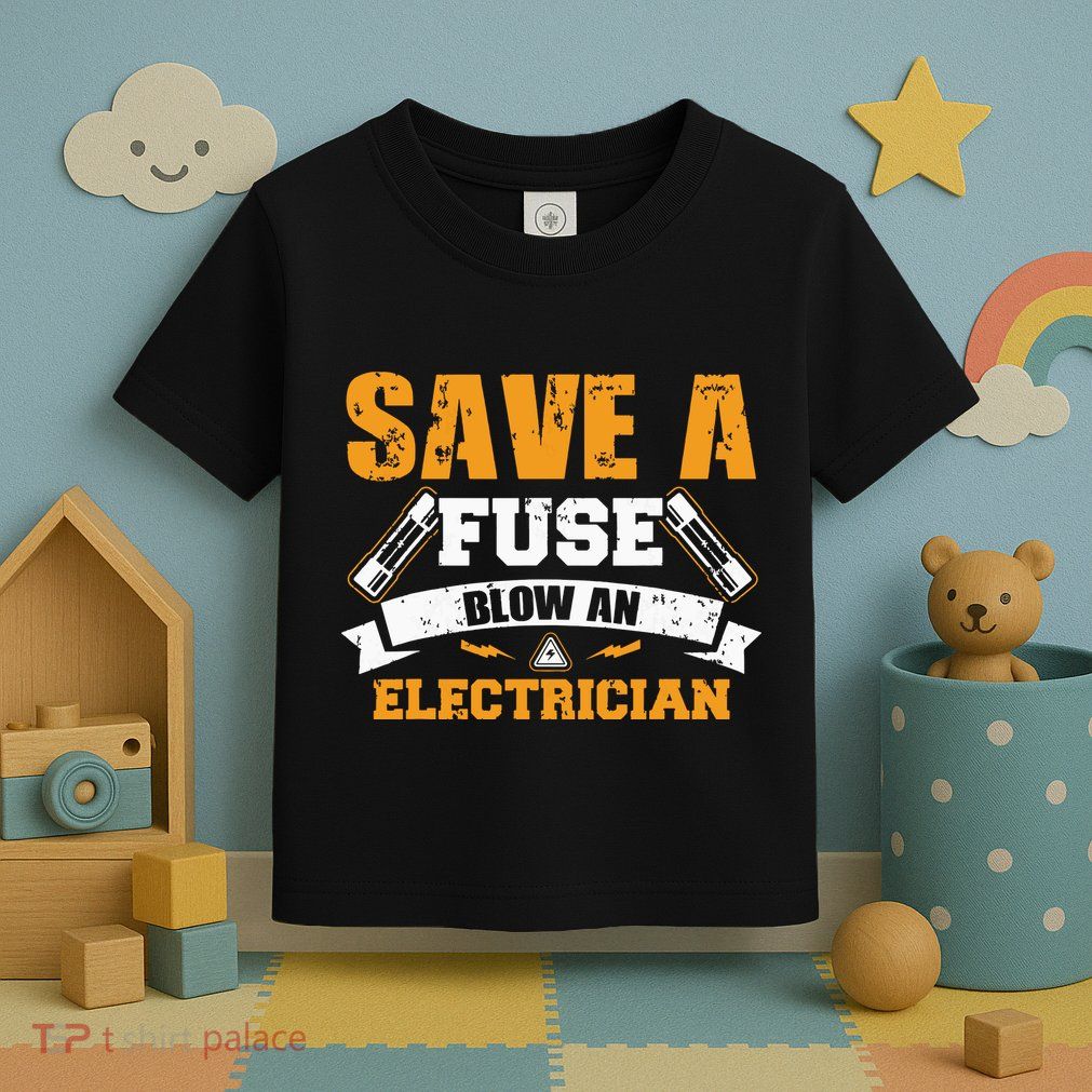 Save A Fuse Blow An Electrician T Toddler T-Shirt