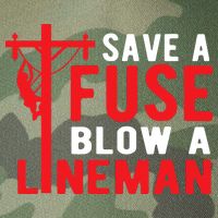 Save A Fuse Blow A Lineman Funny Lineman Legacy Tie Dye Trucker Hat