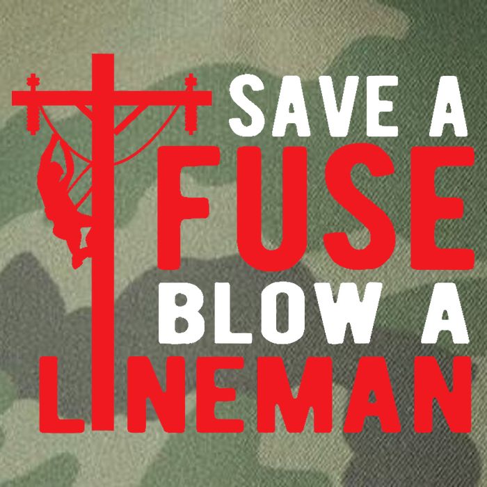 Save A Fuse Blow A Lineman Funny Lineman Legacy Tie Dye Trucker Hat