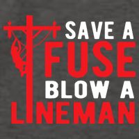 Save A Fuse Blow A Lineman Funny Lineman Vector Backpack