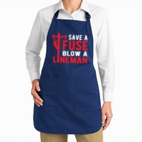 Save A Fuse Blow A Lineman Funny Lineman Apron