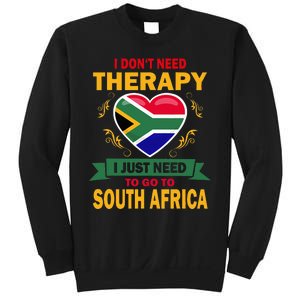 South African Flag Vacation Gift Therapy Funny South Africa Sweatshirt