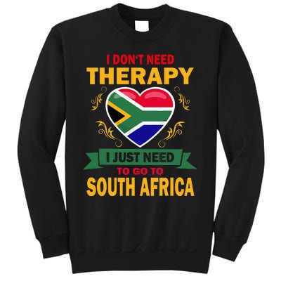 South African Flag Vacation Gift Therapy Funny South Africa Sweatshirt