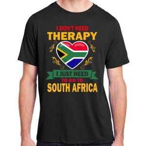 South African Flag Vacation Gift Therapy Funny South Africa Adult ChromaSoft Performance T-Shirt