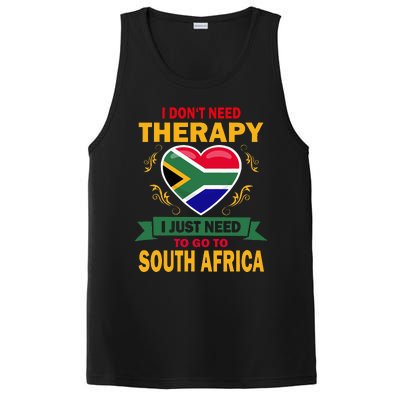 South African Flag Vacation Gift Therapy Funny South Africa PosiCharge Competitor Tank