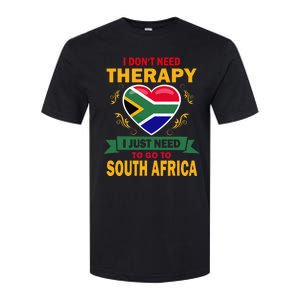 South African Flag Vacation Gift Therapy Funny South Africa Softstyle CVC T-Shirt