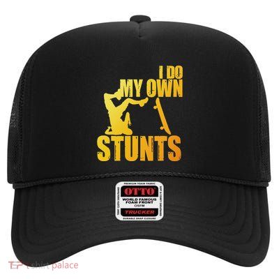 Skateboard Art For Women Skateboard Skateboarding High Crown Mesh Back Trucker Hat