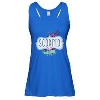 Scorpio Af Floral Label / Funny Zodiac Scorpio Birthday Funny Gift Ladies Essential Flowy Tank