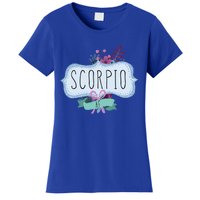 Scorpio Af Floral Label / Funny Zodiac Scorpio Birthday Funny Gift Women's T-Shirt