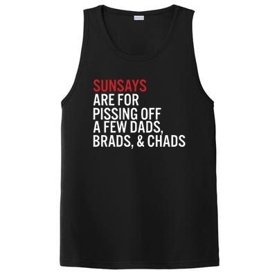 Sundays Are For Pissing Off A Few Dads Brads And Chads PosiCharge Competitor Tank