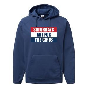 Saturdays Are For The Girls_ Performance Fleece Hoodie