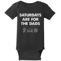 Saturdays Are For The Dads Fathers Day New Dad Gift Baby Bodysuit