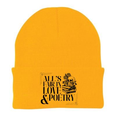 Skull AllS Fair In Love & Poetry Knit Cap Winter Beanie