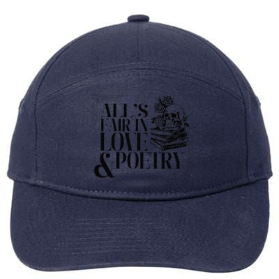 Skull AllS Fair In Love & Poetry 7-Panel Snapback Hat