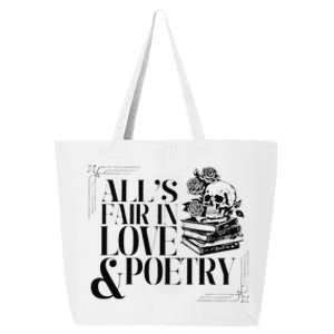 Skull AllS Fair In Love & Poetry 25L Jumbo Tote