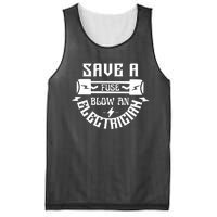 Save A Fuse Blow An Electrician Mesh Reversible Basketball Jersey Tank