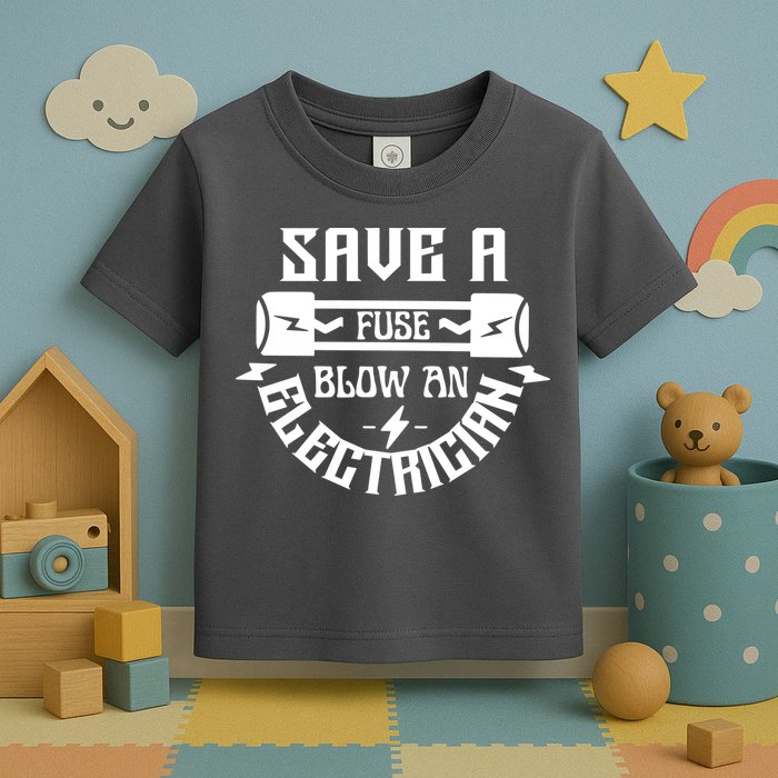 Save A Fuse Blow An Electrician Toddler T-Shirt