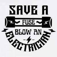 Save A Fuse Blow An Electrician Garment-Dyed Sweatshirt
