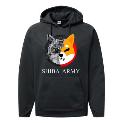 Shiba Army Fox Logo Terminator Performance Fleece Hoodie