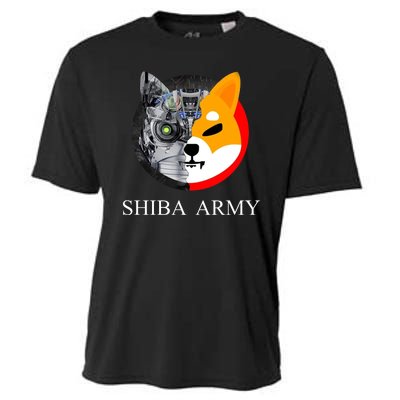 Shiba Army Fox Logo Terminator Cooling Performance Crew T-Shirt