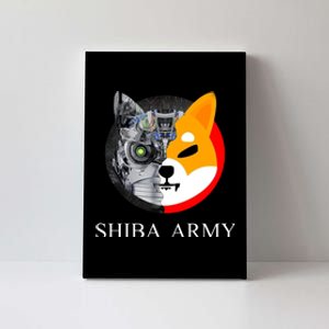 Shiba Army Fox Logo Terminator Canvas