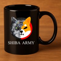 Shiba Army Fox Logo Terminator 11oz C Handle Ceramic Mug