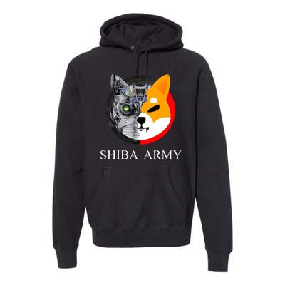 Shiba Army Fox Logo Terminator Premium Hoodie