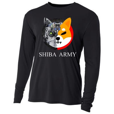 Shiba Army Fox Logo Terminator Cooling Performance Long Sleeve Crew