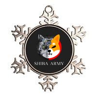 Shiba Army Fox Logo Terminator Metallic Star Ornament