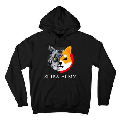 Shiba Army Fox Logo Terminator Tall Hoodie