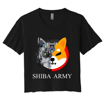 Shiba Army Fox Logo Terminator Crop Top