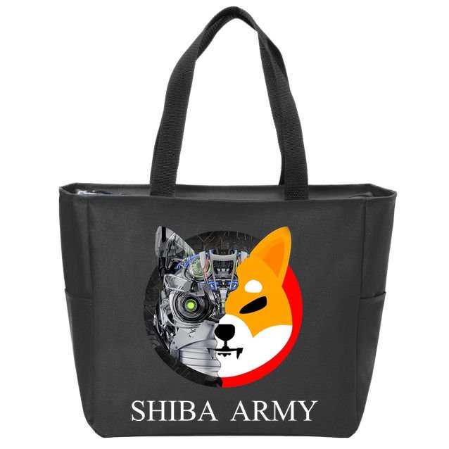 Shiba Army Fox Logo Terminator Zip Tote Bag