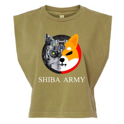Shiba Army Fox Logo Terminator Garment-Dyed Women's Muscle Tee